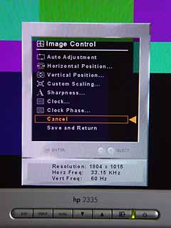 Image Control Menu with old firmware