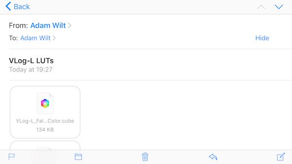 .cube files in an email